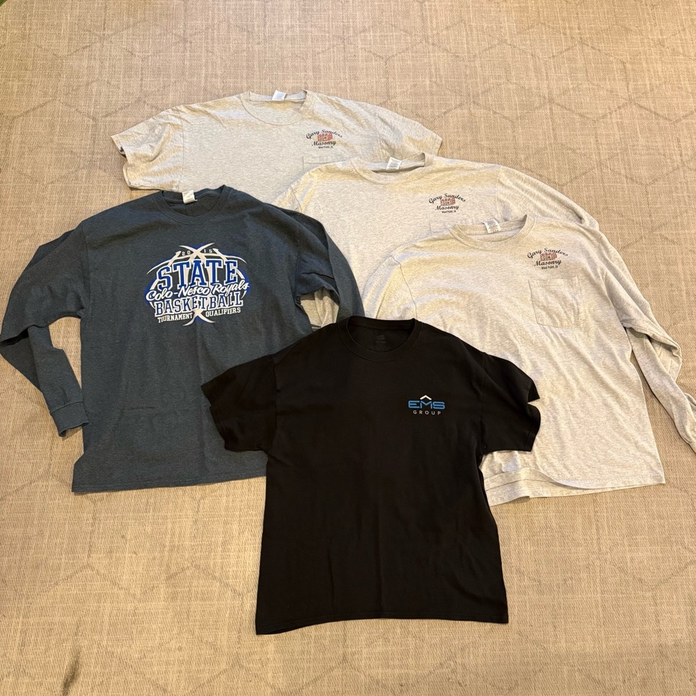 Work Tee Bundle - Gray and Black XL